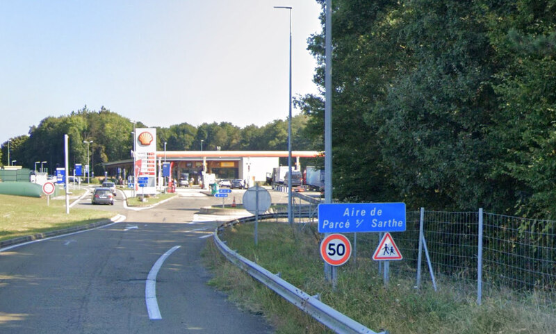 Aire de Parcé-sur-Sarthe sur  A11