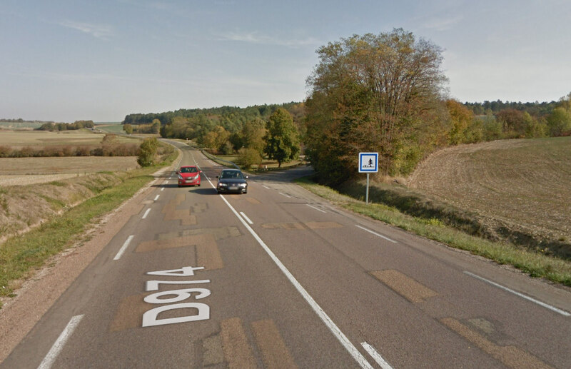 Parking après Norge la ville par départementale D974