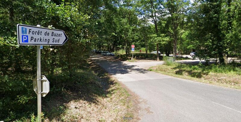Parking foret de Buzet