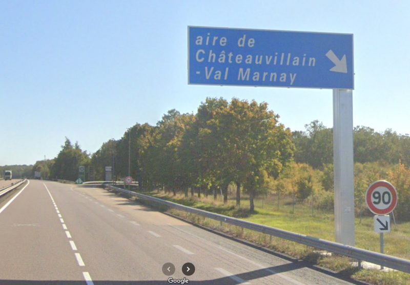 Aire de Chateauvillain Val Marnay - A5